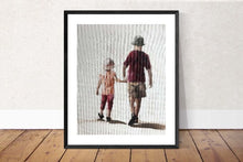 Load image into Gallery viewer, Family walking Painting, Family Wall art, Family Canvas Print, Family Fine Art , from original oil painting by James Coates