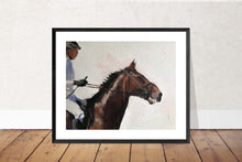 Load image into Gallery viewer, Horse riding Painting, horse Poster, horse Wall art, Canvas Print , Fine Art - from original oil painting by James Coates
