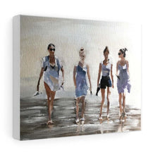 Load image into Gallery viewer, Friends Painting , women Wall art, Beach Canvas Print, Fine Art - from original oil painting by James Coates