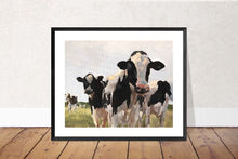 Load image into Gallery viewer, Cows Painting, Cow art, Cow Print, Fine Art, from original oil painting by James Coates