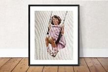 Load image into Gallery viewer, Girl on swing Painting, PRINTS, Canvas,Poster, Commissions, Fine Art, from original oil painting by James Coates