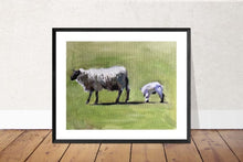 Load image into Gallery viewer, Sheep Painting, Sheep Poster, sheep Wall art, sheep Canvas Print, sheep Fine Art - from original oil painting by James Coates