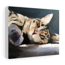 Load image into Gallery viewer, Cat Painting , cat Poster, Wall art, Canvas Print, Fine Art - from original oil painting by James Coates