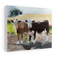 Load image into Gallery viewer, Cows Painting, Cow art, Cow Print, Fine Art - from original oil painting by James Coates
