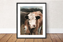Load image into Gallery viewer, Cow Painting, Cow art, Cow Print ,Fine Art ,from original oil painting by James Coates