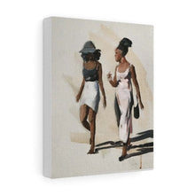 Load image into Gallery viewer, Friends Painting , women Wall art, Beach Canvas Print, Fine Art - from original oil painting by James Coates