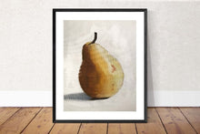 Load image into Gallery viewer, Pear Painting, Pear art, Pear Canvas, Pear Print, Pear Fine Art from original oil painting by James Coates