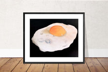 Load image into Gallery viewer, Egg Painting, fried egg Poster, egg Wall art, egg Canvas Print. Fine Art - from original oil painting by James Coates
