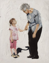 Load image into Gallery viewer, Grandad Painting, Grandpa Wall art, Canvas Print, Fine Art - from original oil painting by James Coates