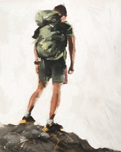 Load image into Gallery viewer, Hiking Painting, Poster, Wall art, Prints, commissions, Fine Art - from original oil painting by James Coates