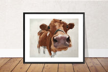 Load image into Gallery viewer, Cow Painting, Prints, Canvas, Posters, originals, Commissions, Fine Art - from original oil painting by James Coates