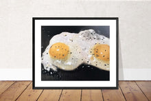 Load image into Gallery viewer, Fried Eggs Painting, Prints, Canvas, Posters, Originals, Commissions, Fine Art from original oil painting by James Coates