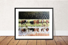 Load image into Gallery viewer, Cow Grazing Painting, PRINTS, Canvas, Posters, Originals, Commission - Fine Art, from original oil painting by James Coates