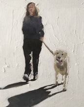 Load image into Gallery viewer, Dog walk Painting, Prints, Canvas, Posters, Originals, Commissions, Fine Art - from original oil painting by James Coates