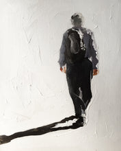 Load image into Gallery viewer, Man with backpack Painting, Prints, Canvas, Posters, Originals, Commissions, Fine Art - from original oil painting by James Coates