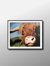 Load image into Gallery viewer, Cow Painting, PRINTS, Canvas, Posters, Originals, Commissions - Fine Art, from original oil painting by James Coates