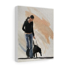 Load image into Gallery viewer, Woman and dog Painting, Prints, Originals, Commissions, Fine Art - from original oil painting by James Coates