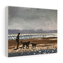 Load image into Gallery viewer, Dogs on beach Painting, PRINTS, Canvas, Posters, Commissions, Fine Art - from original oil painting by James Coates