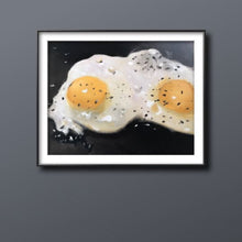 Load image into Gallery viewer, Fried Eggs Painting, Prints, Canvas, Posters, Originals, Commissions, Fine Art from original oil painting by James Coates