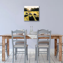 Load image into Gallery viewer, Sheep at Sunset - Canvas Wall Art Print