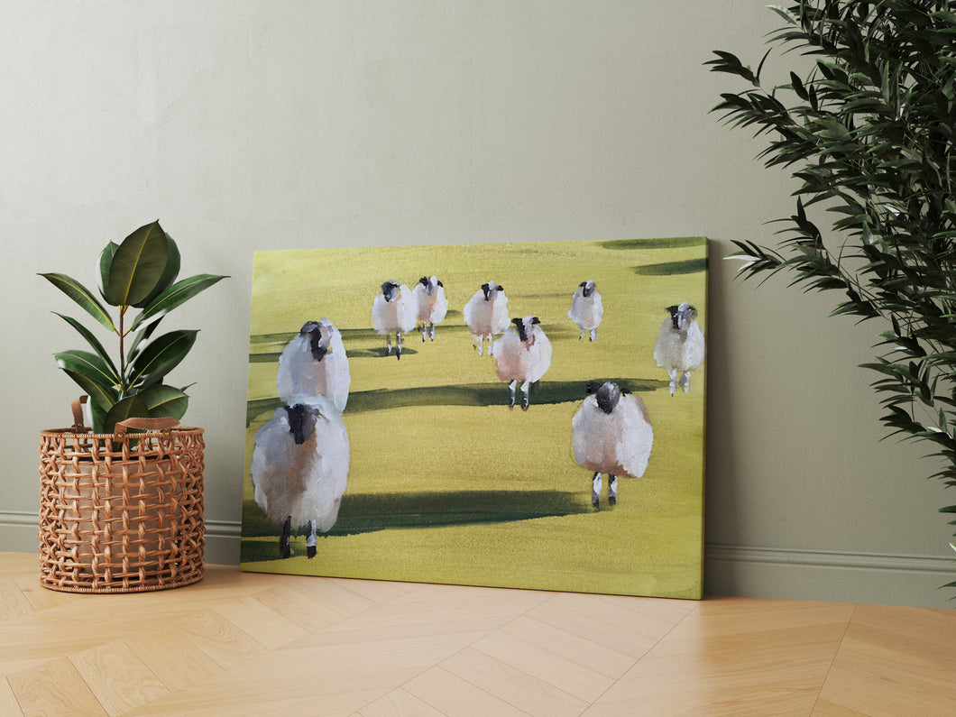 Sheep - A2 Canvas Print