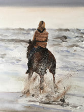 Load image into Gallery viewer, Horse in the Sea  - A2 Canvas Print
