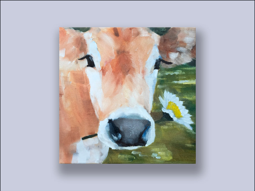 Daisy the Cow - Canvas Wall Art Print