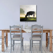 Load image into Gallery viewer, Morning Cow - Canvas Wall Art Print
