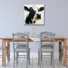 Load image into Gallery viewer, Black and White Cow - Canvas Wall Art Print
