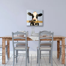 Load image into Gallery viewer, Cows Are On The Fence - Canvas Wall Art Print
