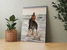 Load image into Gallery viewer, Horse in the Sea  - A2 Canvas Print
