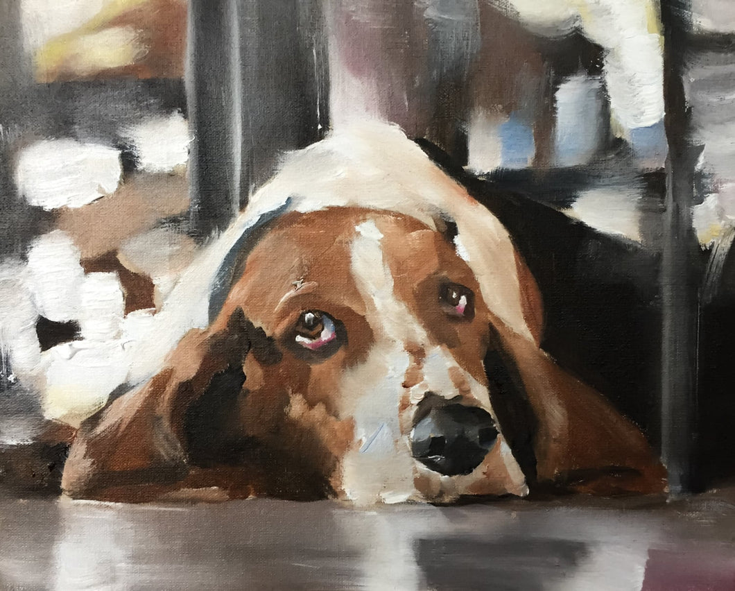 Beagle dog - Painting  -Dog art - Dog Prints - Fine Art - from original oil painting by James Coates