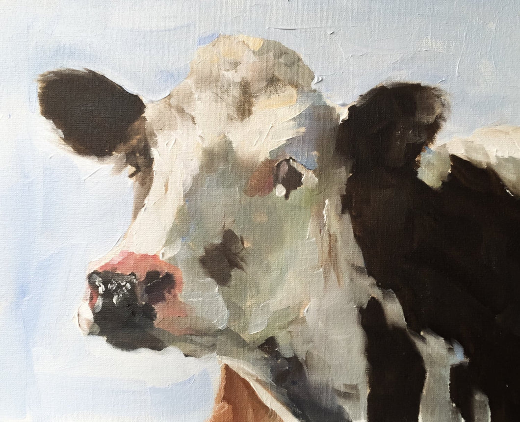 Cow Painting, Prints, Canvas, Posters, Originals, Commissions, Cow art - Cow Print - Fine Art - from original oil painting by James Coates