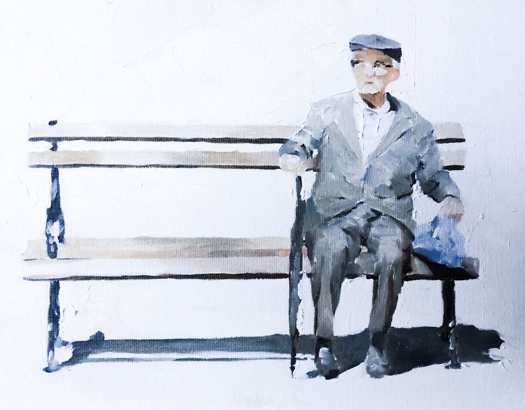 People  - Painting - Poster - Wall art - Canvas Print - Fine Art - from original oil painting by James Coates