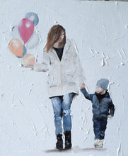 Load image into Gallery viewer, Mommy and son Painting, PRINTS, Canvas, Posters, Commissions, Fine Art - from original oil painting by James Coates
