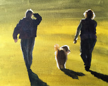 Load image into Gallery viewer, Dog walk Painting  -Dog art - Dog Prints - Fine Art - from original oil painting by James Coates
