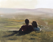 Load image into Gallery viewer, Couple Painting, love Poster, couple Wall art, Canvas Print, Fine Art - from original oil painting by James Coates
