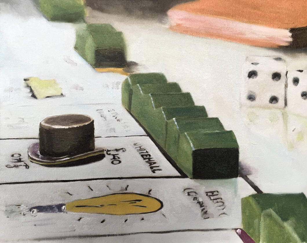 Monopoly game Painting, PRINTS, Canvas, Posters, Commissions - Fine Art from original oil painting by James Coates