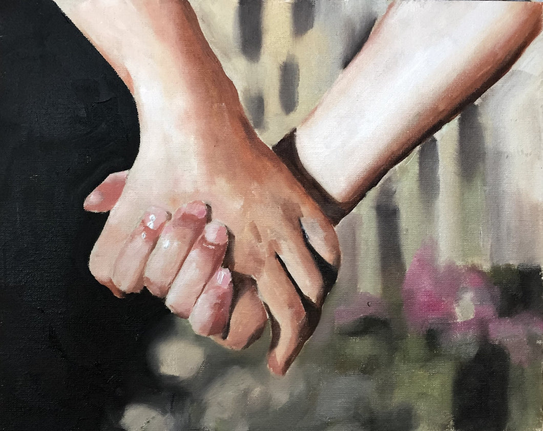 Hands Love Painting, Prints,Canvas, Posters, Originals, Commissions - Fine Art - from original oil painting by James Coates