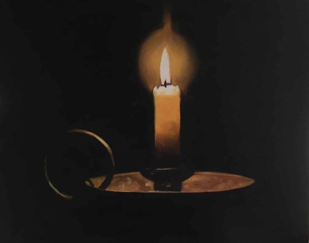Candle Painting, Still life art , Canvas and Paper Prints  Fine Art  from original oil painting by James Coates