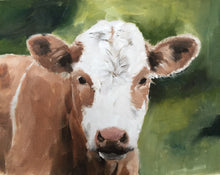 Load image into Gallery viewer, Cow Painting -Cow art - Cow Print - Fine Art - from original oil painting by James Coates
