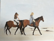 Load image into Gallery viewer, Horse riding on beach - Painting Beach art - Beach Prints - Fine Art - from original oil painting by James Coates
