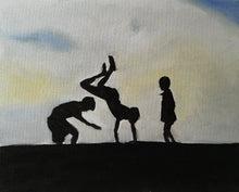 Load image into Gallery viewer, Children Painting, Posers, prints, commission, Fine Art - from original oil painting by James Coates
