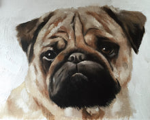 Load image into Gallery viewer, Pug Dog Painting - Dog art - Dog Print - Fine Art - from original oil painting by James Coates
