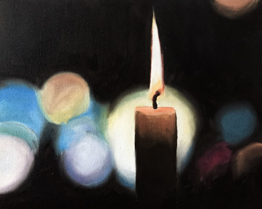 Candle Painting - Still life art  -  Canvas and Paper Prints  Fine Art  from original oil painting by James Coates