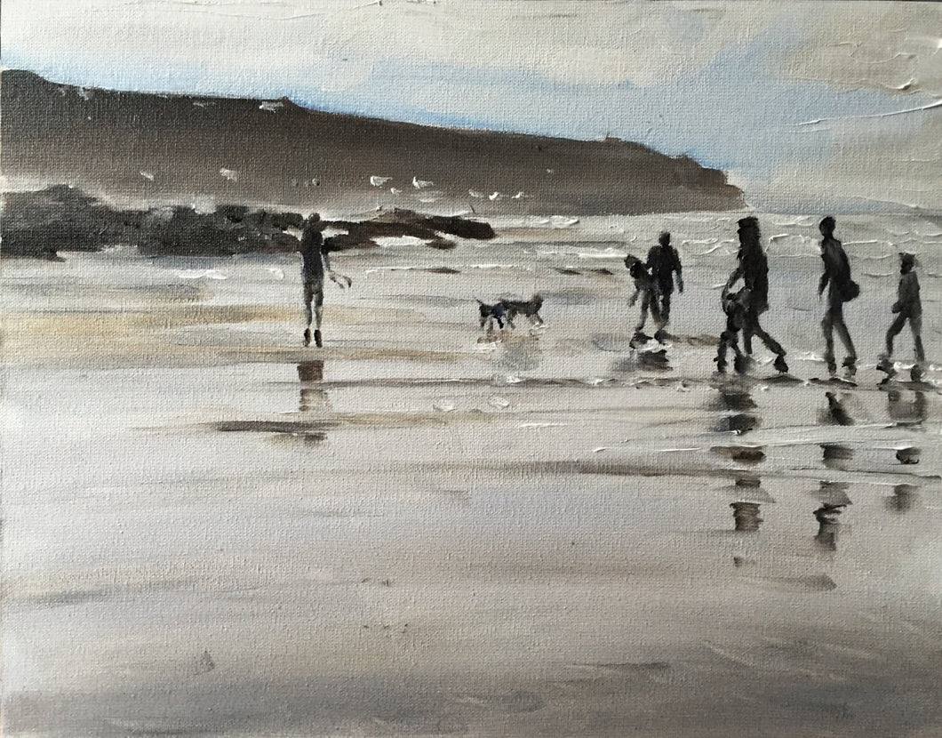 Beach Painting, PRINTS, Canvas, Posters, Commissions ,Fine Art - from original oil painting by James Coates