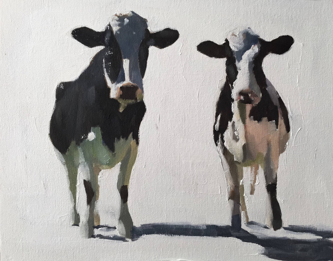 Cows Painting, PRINTS, Canvas, Posters, Commissions,  Fine Art - from original oil painting by James Coates