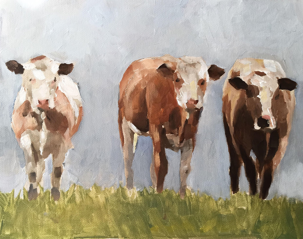 Cow Painting, PRINTS, Canvas, Posters, Commissions, Fine Art - from original oil painting by James Coates