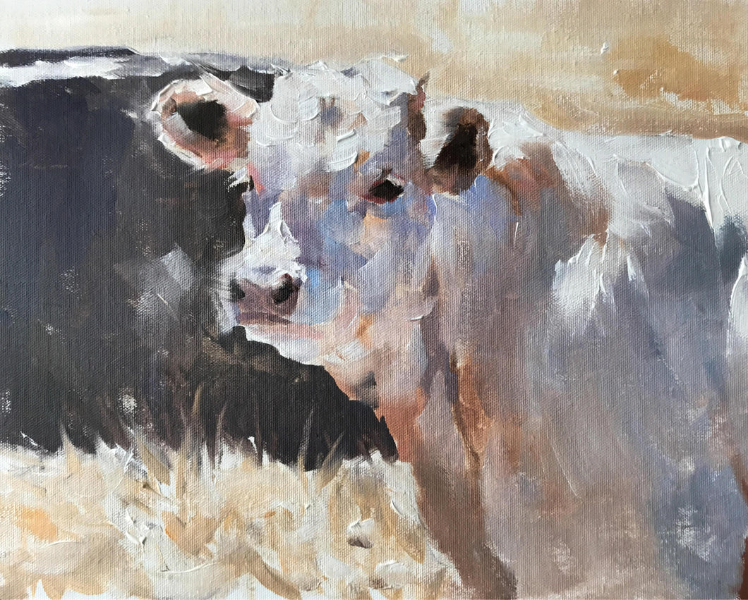 Cow Painting ,Cow art ,Cow Print , Fine Art - from original oil painting by James Coates