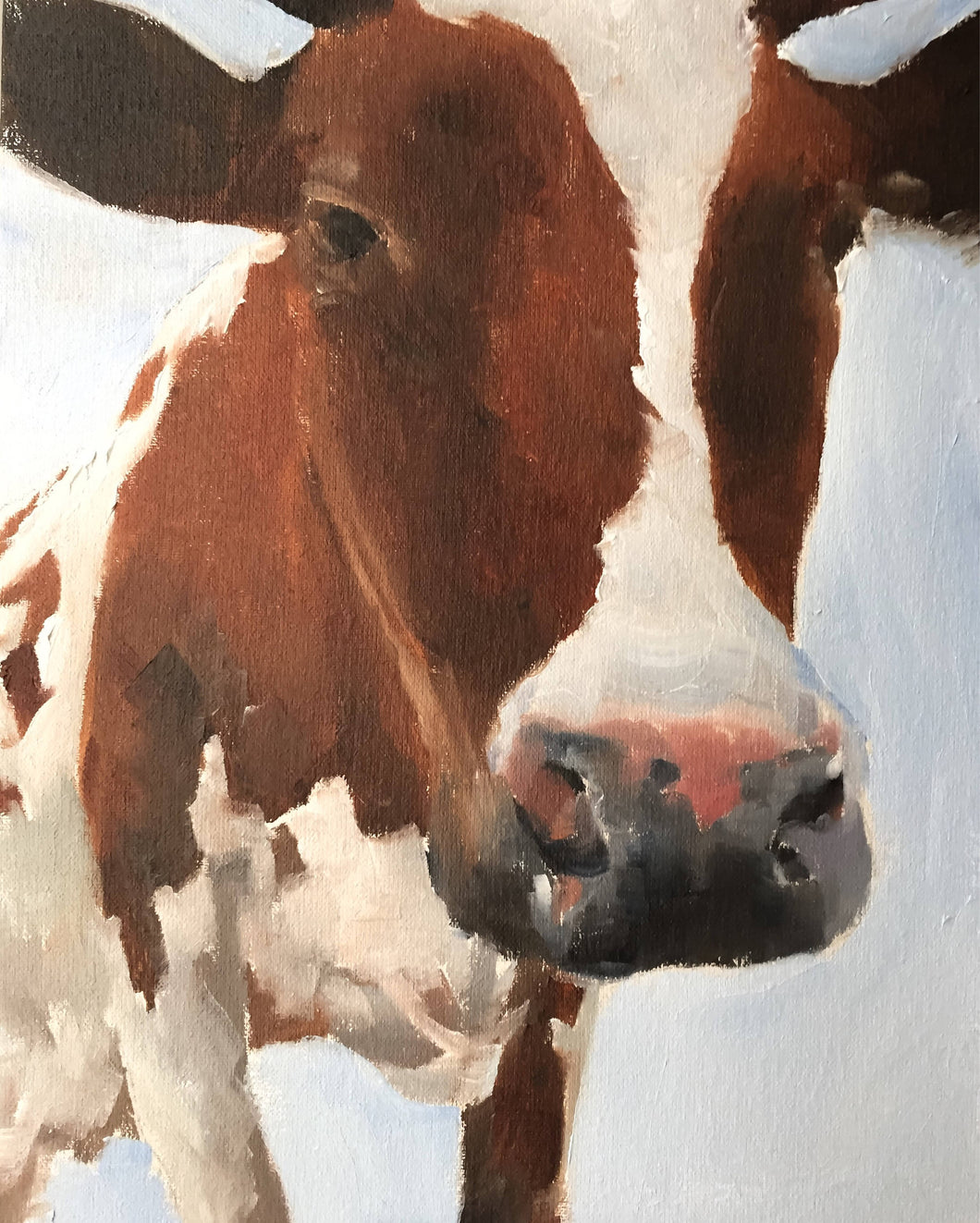 Cow Painting, PRINTS, Canvas, Posters, Originals, Commissions - Fine Art, from original oil painting by James Coates